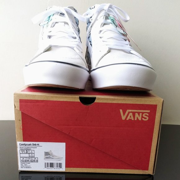 Vans Men\'s ComfyCush Sk8-Hi Leather Suede / Canvas Sneaker main image 6